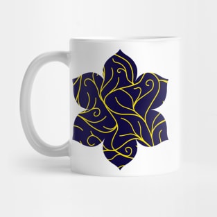 Blue Velvet, Golden Vines Mug